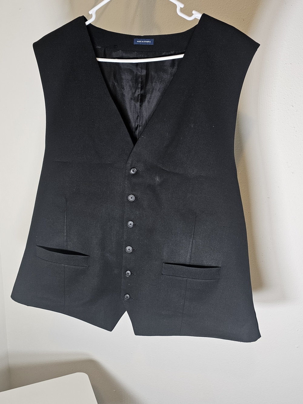 Men's Black Pattern Tuxedo Vest Formals Weddings Proms Fashion Waistcoat size xx